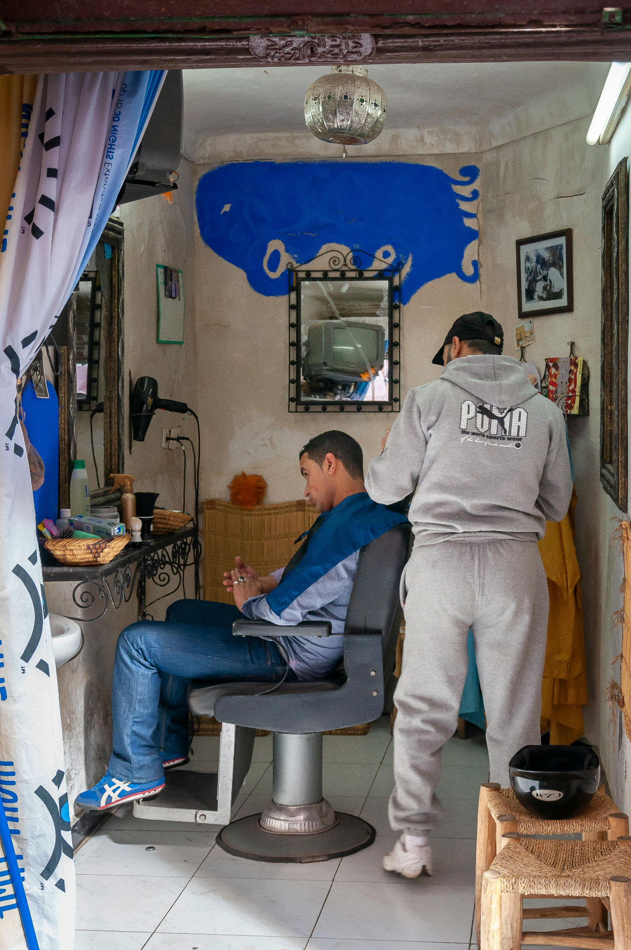 Intimate studio with character